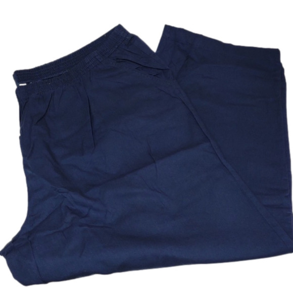 Only Necessities blue pull-on trousers with front pockets, size 30W, NWOT - Picture 2 of 10
